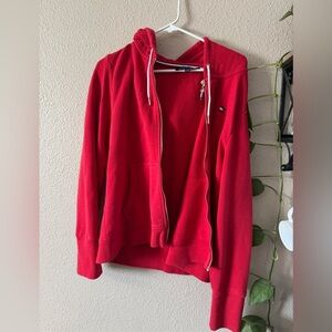 Tommy Hilfiger Red zip up Hoodie